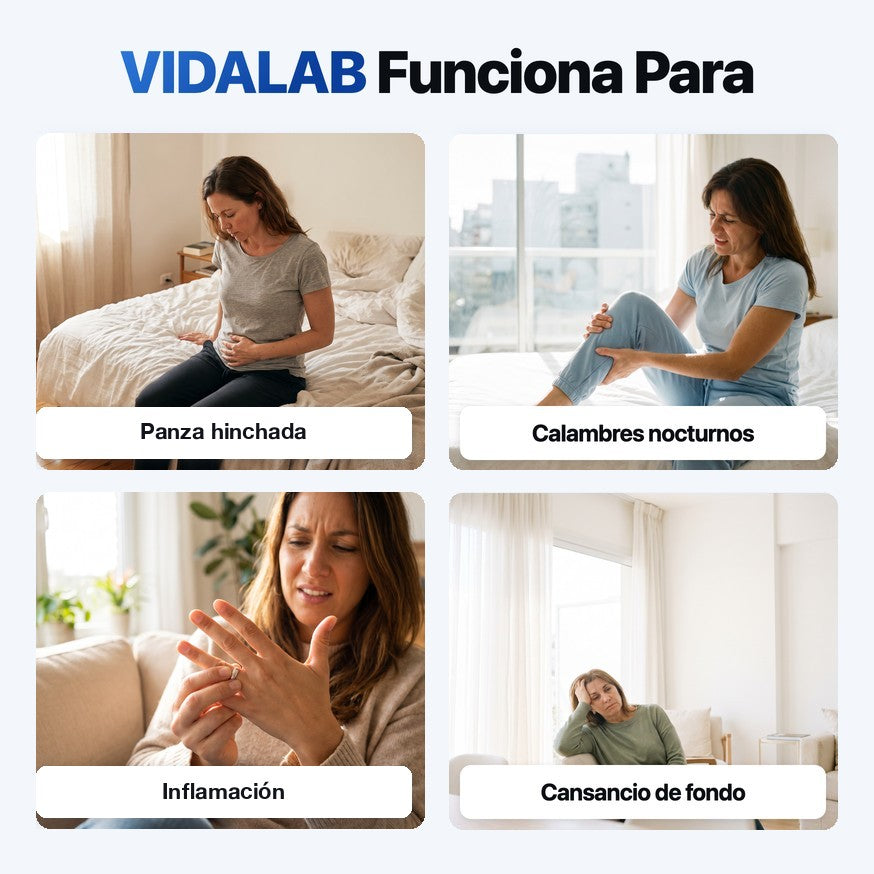 Para quién funciona: despertares de madrugada, calambres nocturnos, estrés y cansancio de fondo