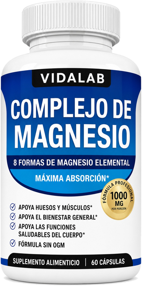 Complejo de Magnesio de VIDALAB, 60 cápsulas